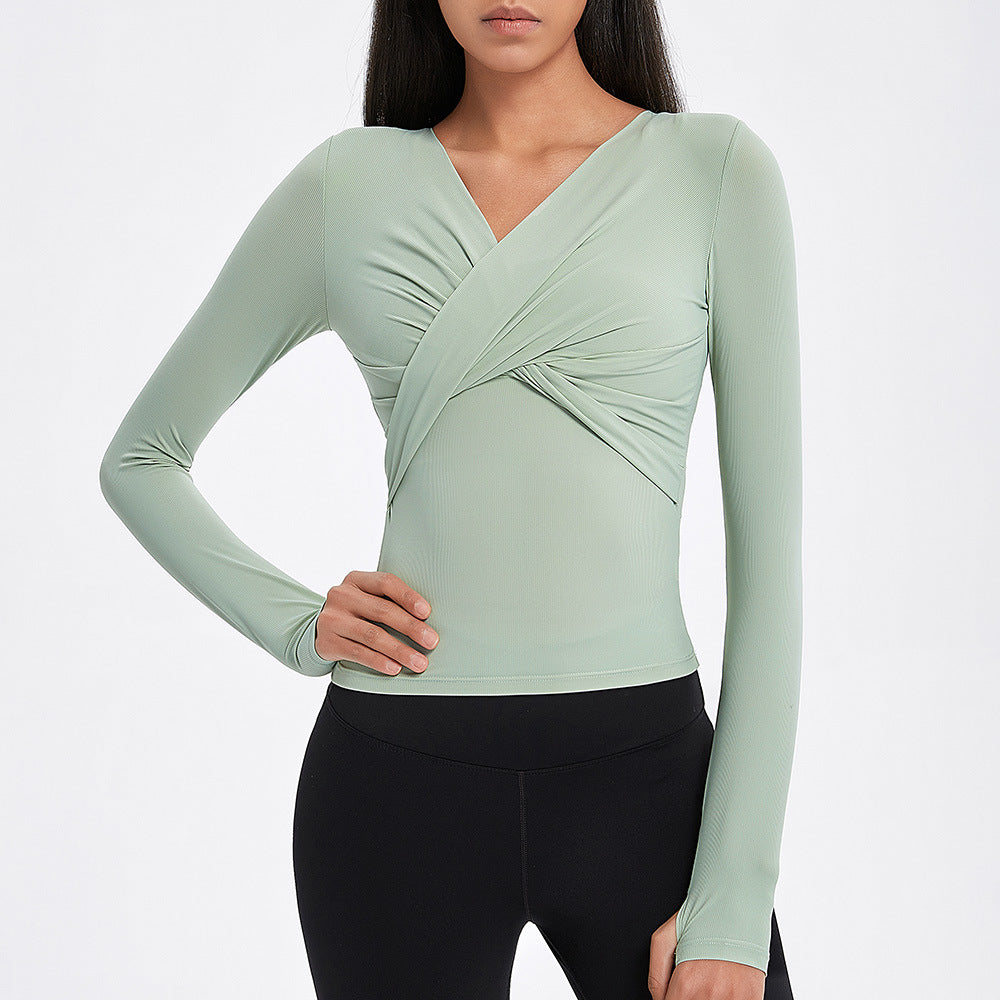 Qi Standout Cross Top