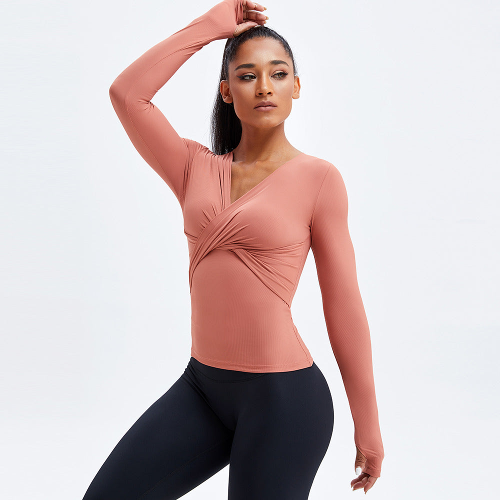 Qi Standout Cross Top